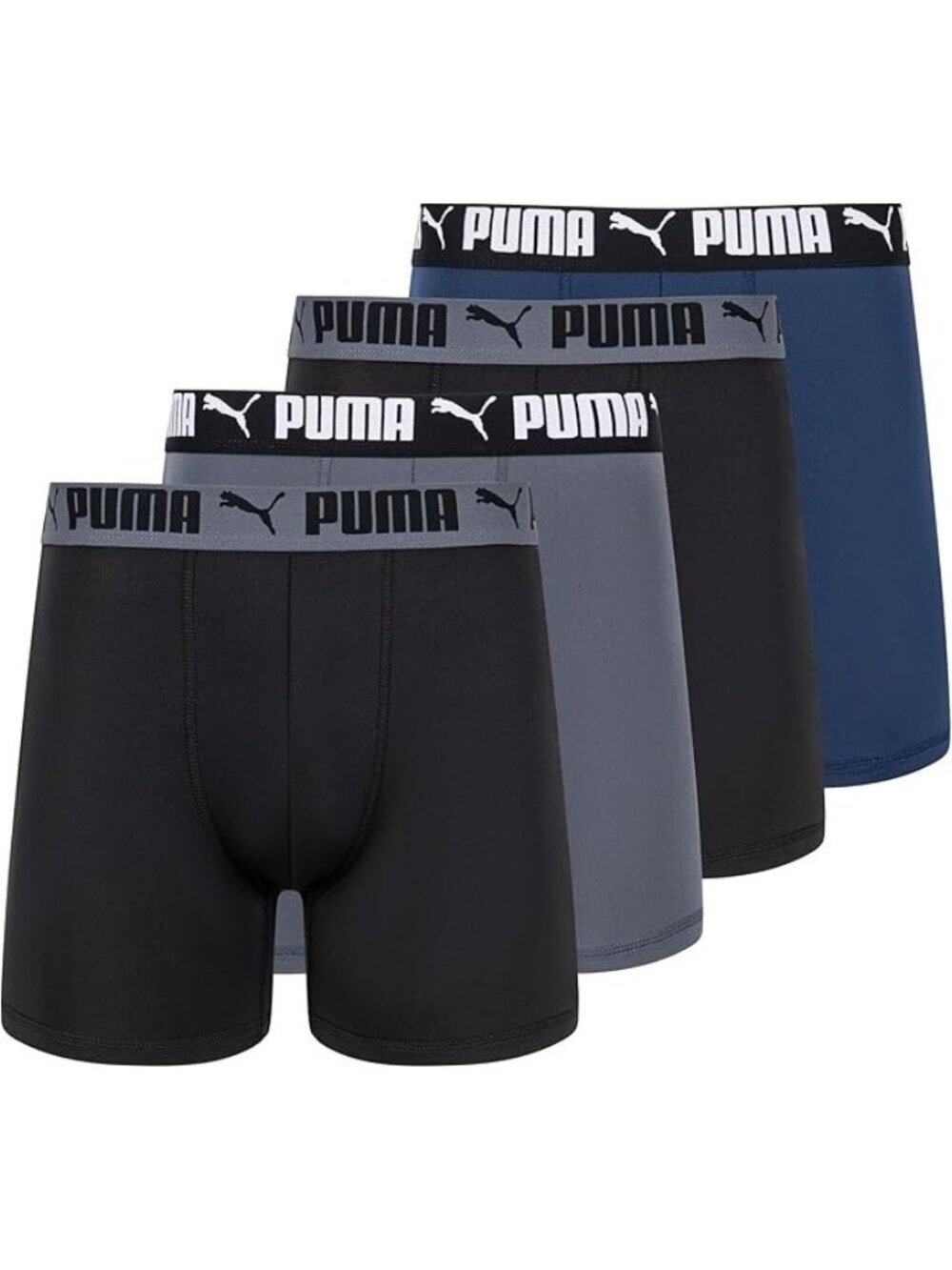 NWT Puma Sportluxe Men's M 5-Pack Boxer Briefs Performance Moisture-Wicking